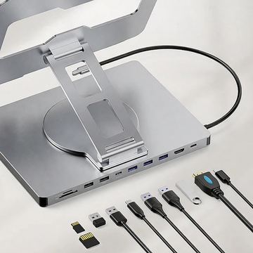 Station d’Accueil USB-C 10-en-1 4K 60Hz avec Charge Rapide PD 100W