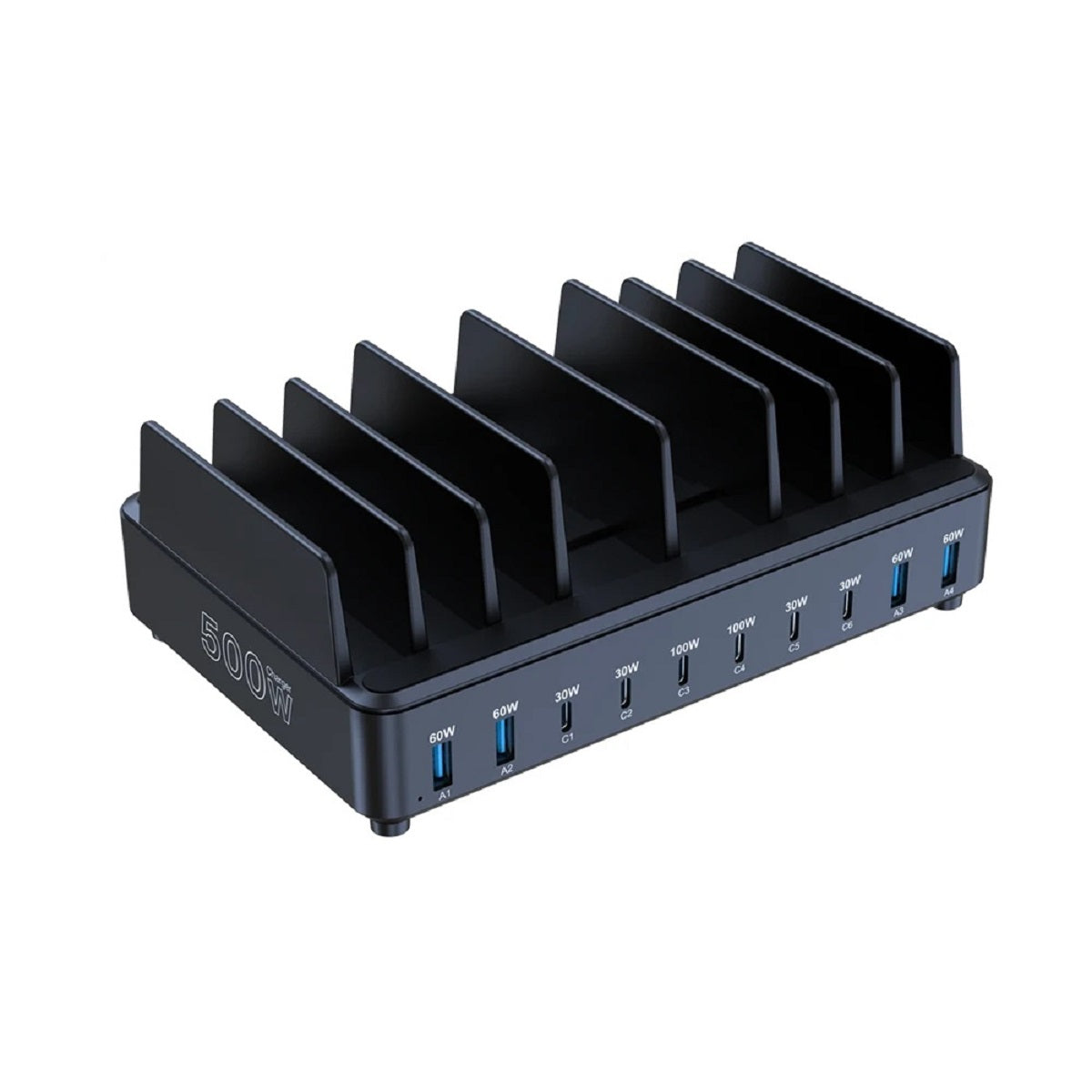 Station de Charge USB-C 500W 10 Ports Charge Rapide PD 100W
