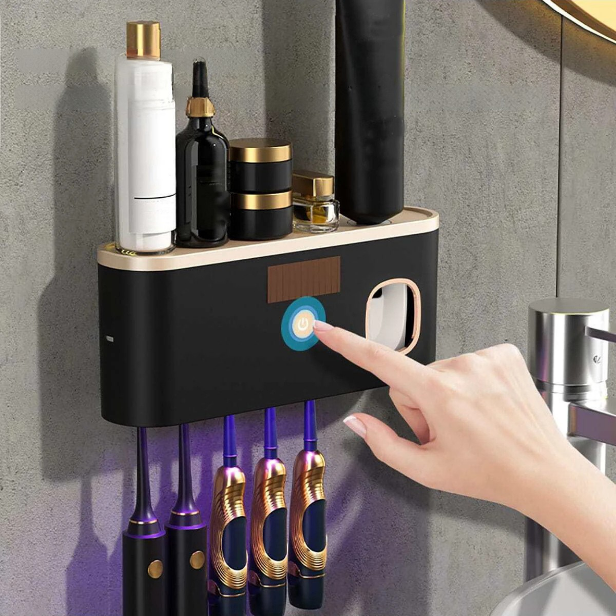 Stérilisateur UV & Porte Brosses Mural