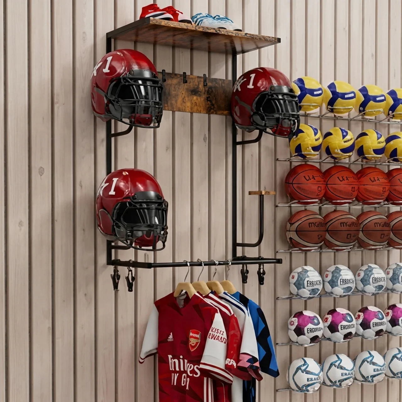 Support Casque Moto Mural