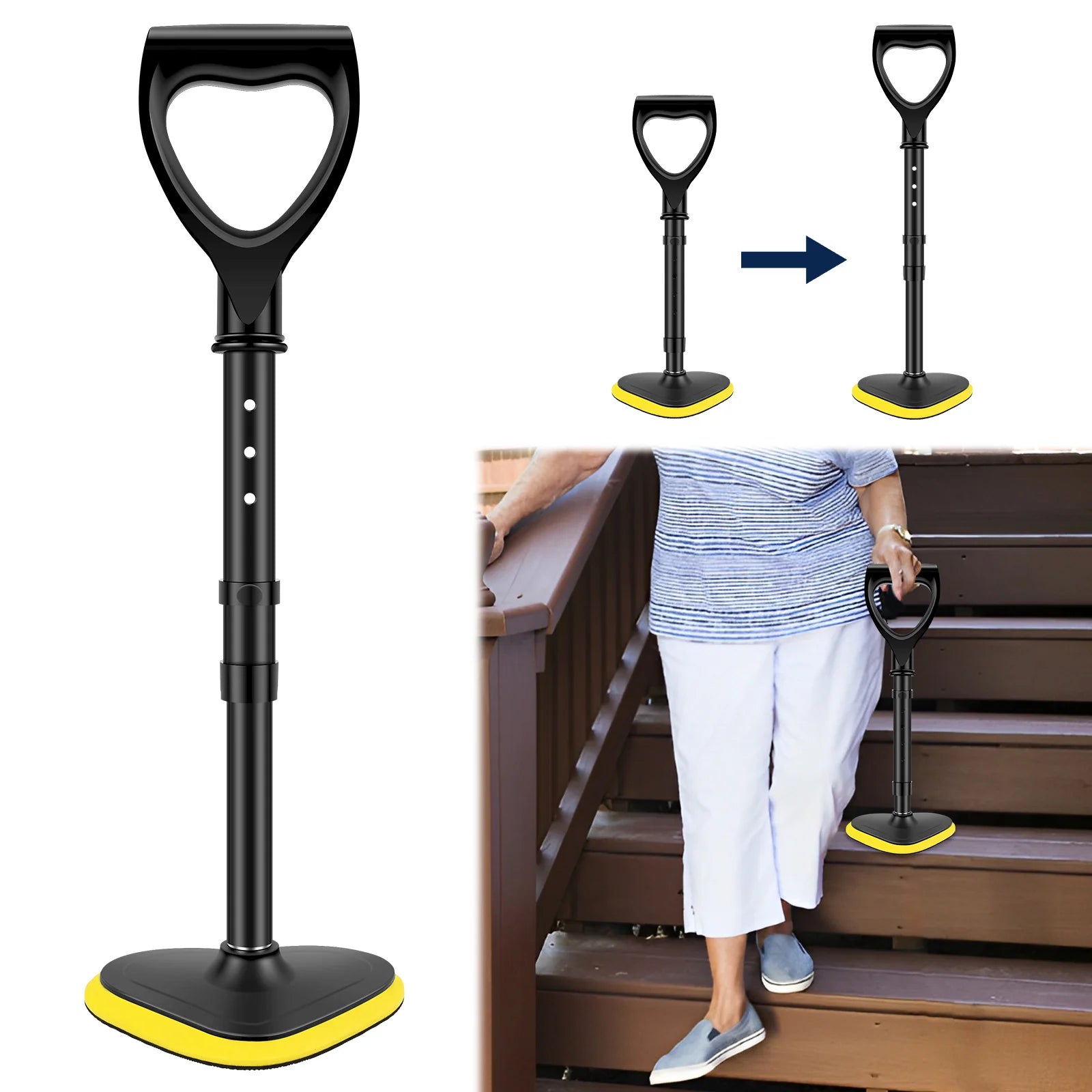 Support Mobilité Senior Sécurisé Portable Antidérapant