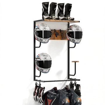 Support Casque Moto Mural