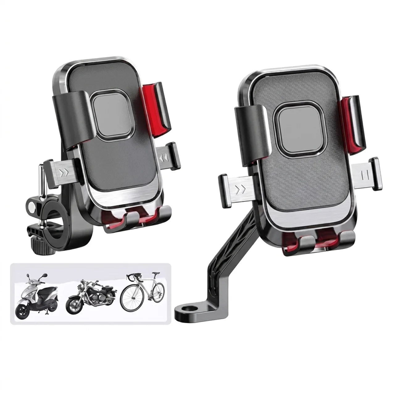 Support Téléphone Anti-Vibration pour Scooter Vélo Électrique VTT Fixation Anti-Choc