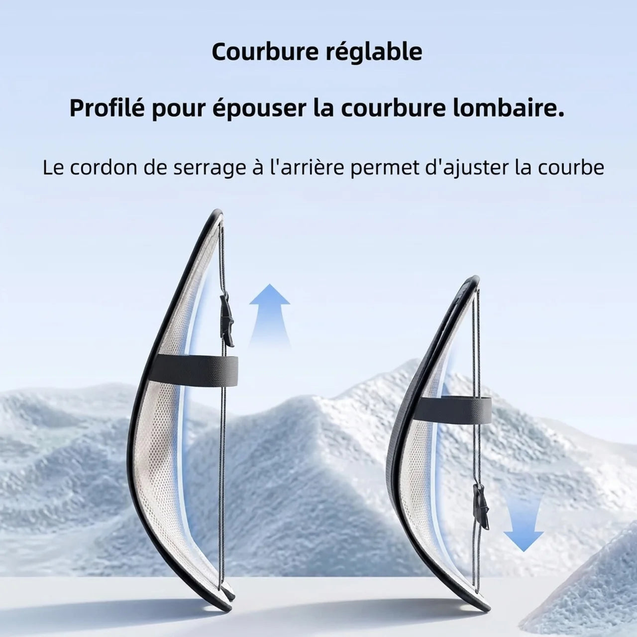 Support lombaire pour voiture avec ventilateur
