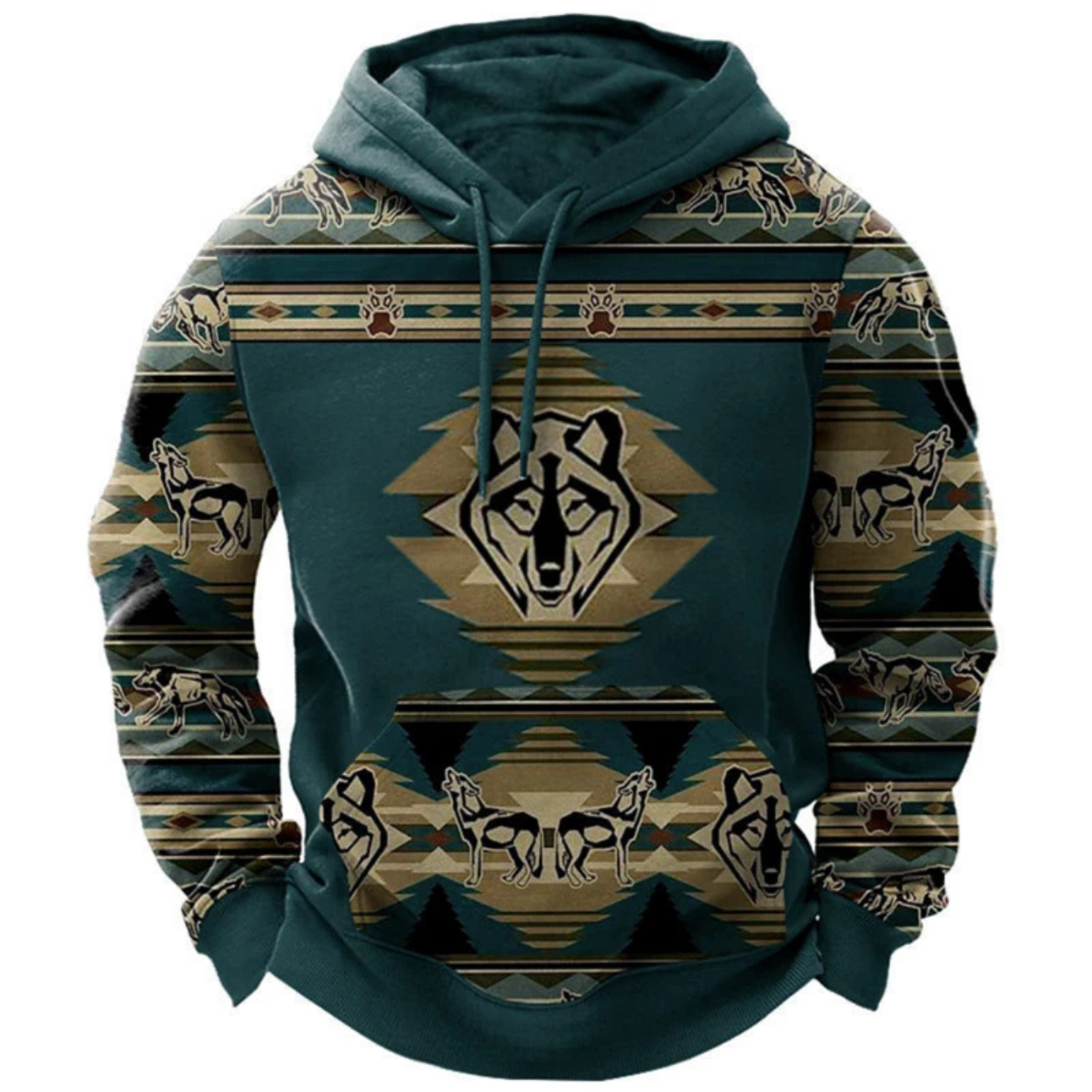 Sweat à Capuche Imprimé 3D Motifs Uniques & Style Décontracté