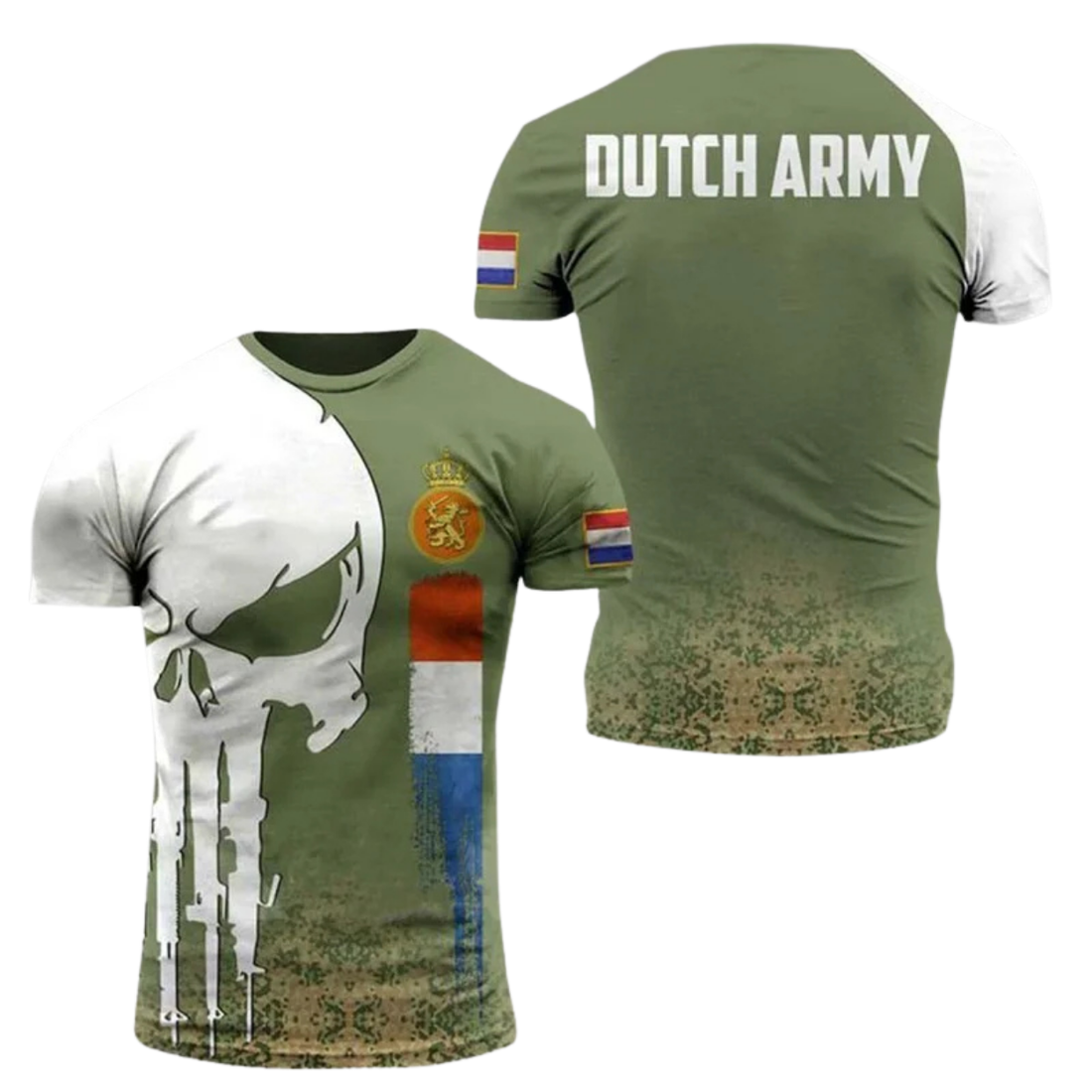 T-shirt Militaire Patriotique Style Armée Fierté Nationale