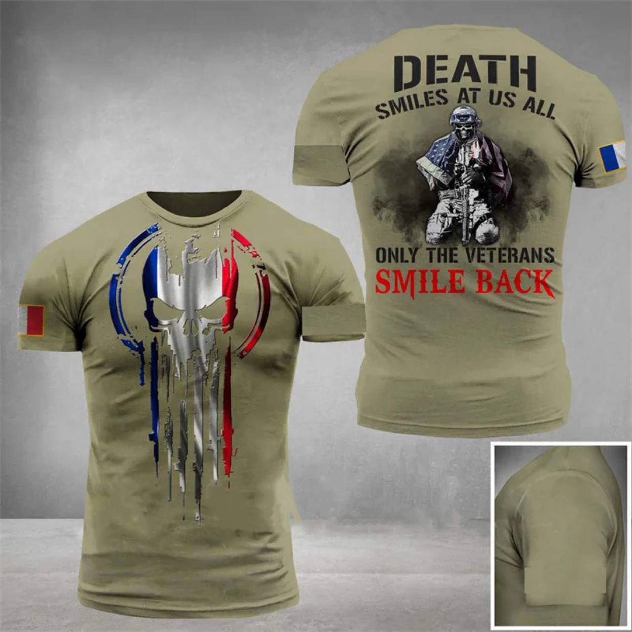 T-shirt Militaire Patriotique Style Armée Fierté Nationale