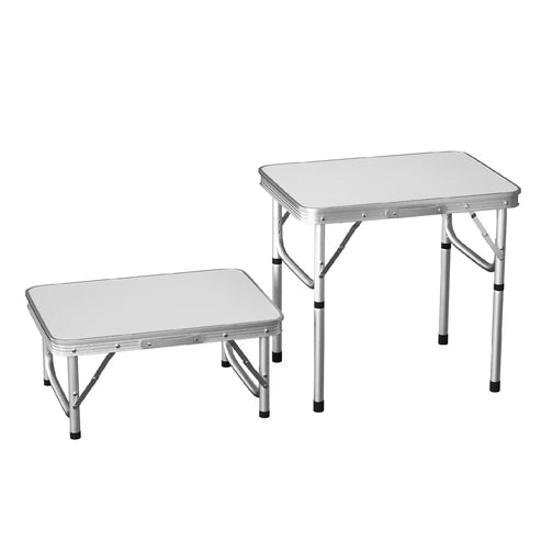Table de Camping Pliante Mini en Aluminium Hauteur Réglable et Ultra Portable