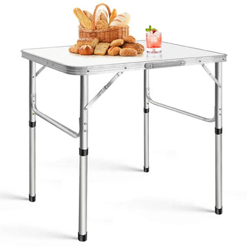 Table de Camping Pliante Mini en Aluminium Hauteur Réglable et Ultra Portable