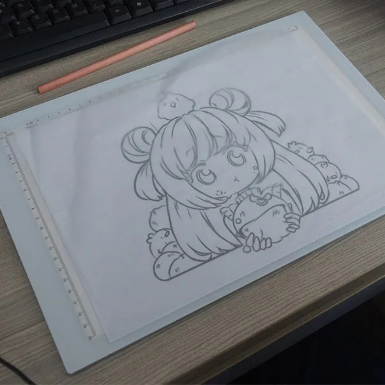 Tablette de Copie LED Ultra Mince Luminosité Réglable