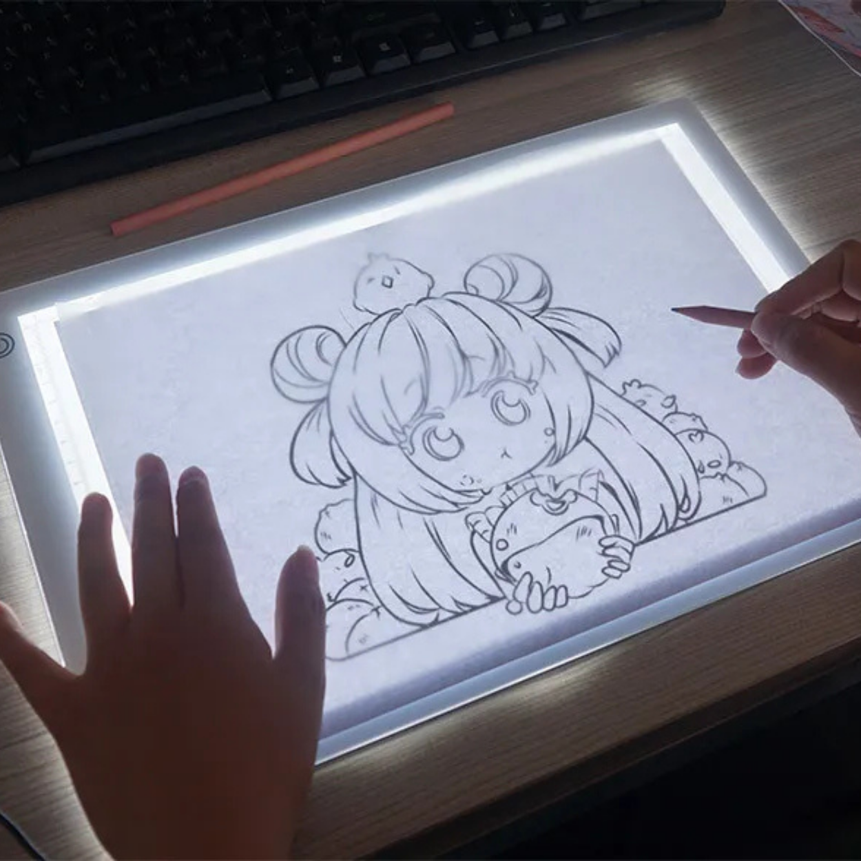 Tablette de Copie LED Ultra Mince Luminosité Réglable