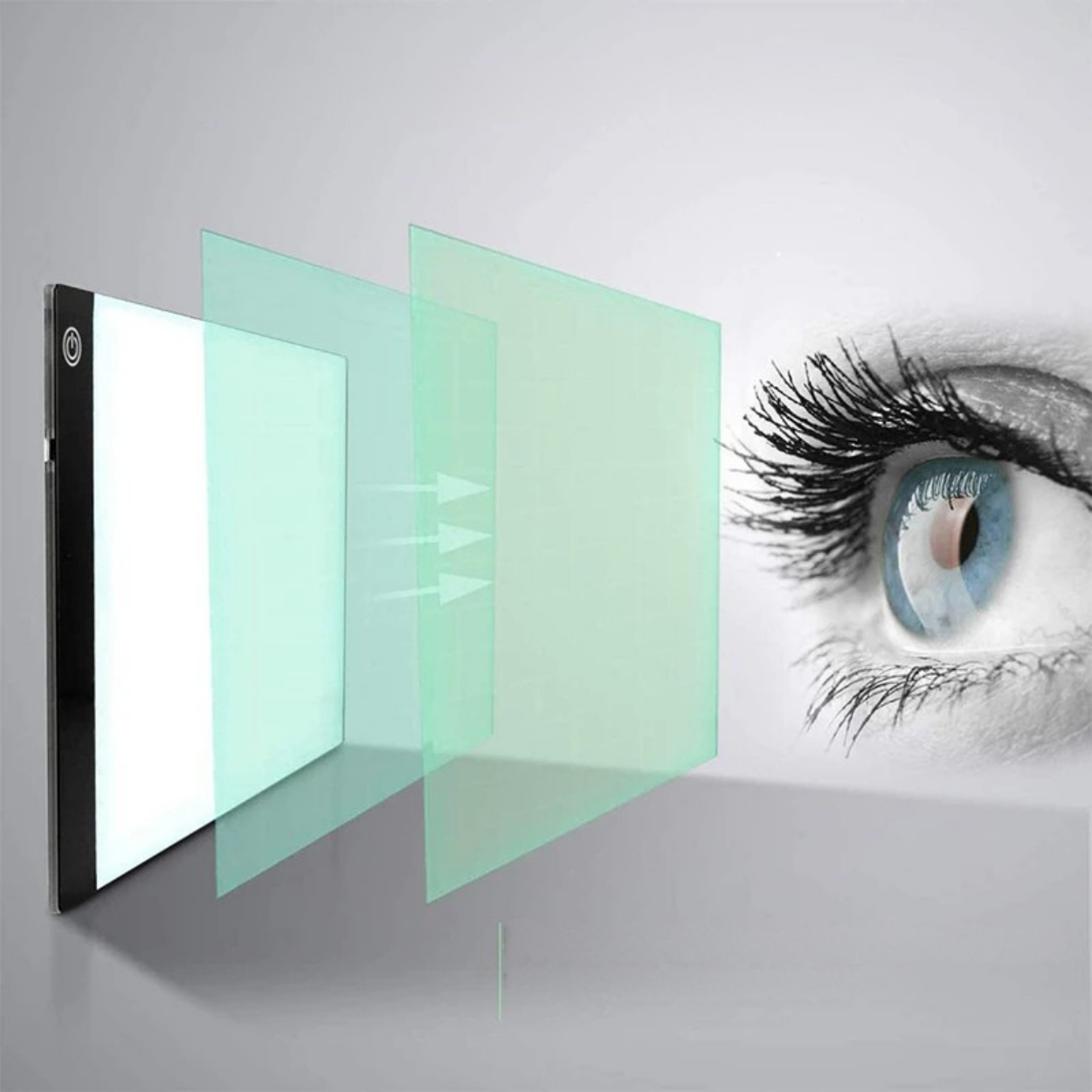 Tablette de Copie LED Ultra Mince Luminosité Réglable