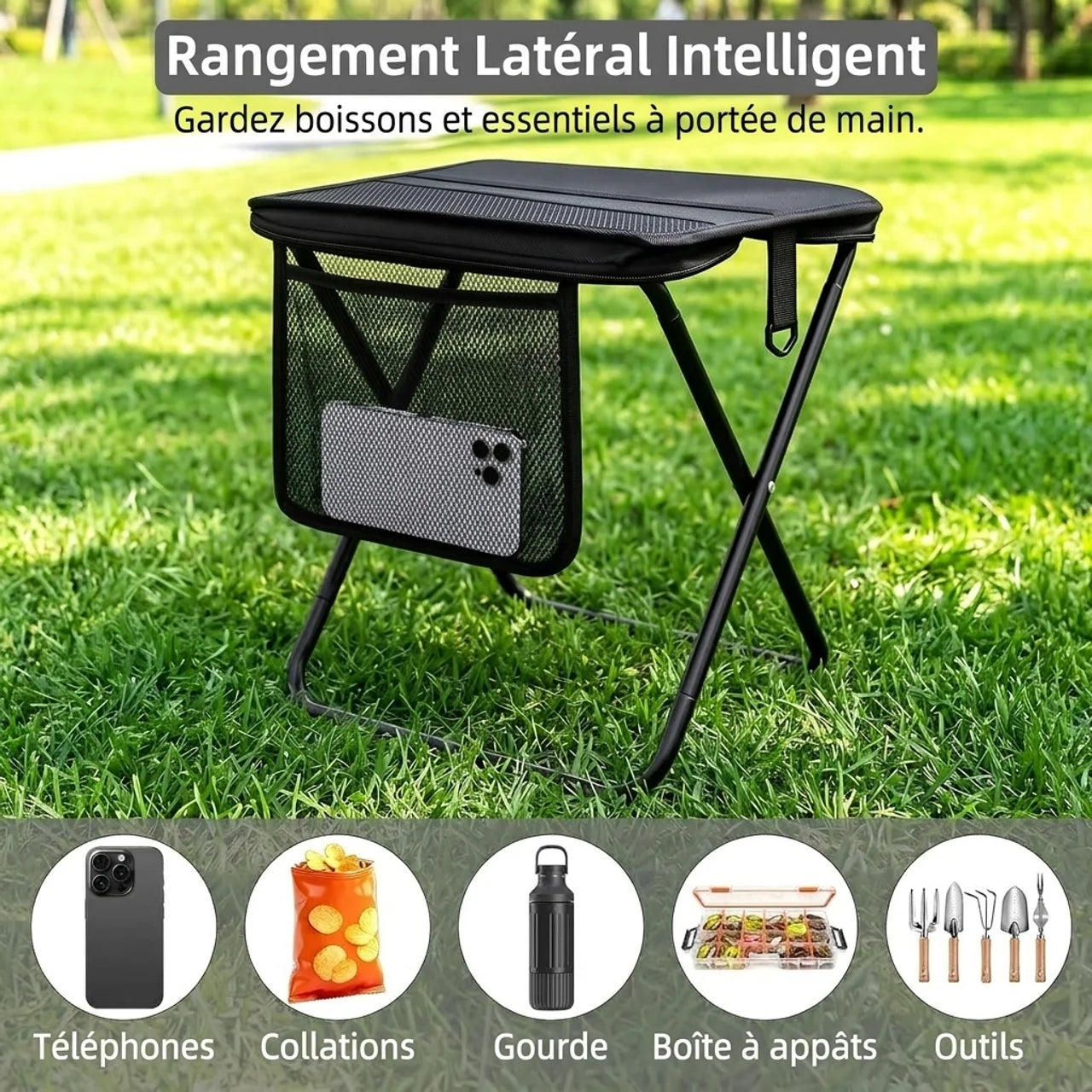 Tabouret Pliant Sac à Dos
