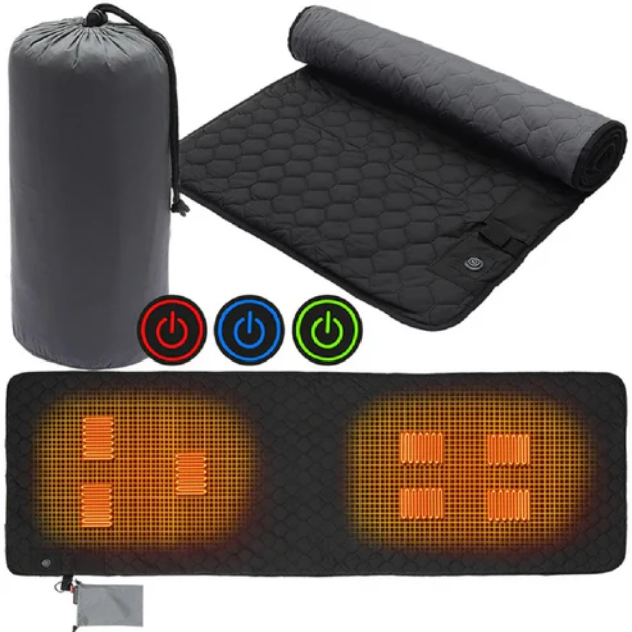 Tapis de Camping Chauffant Électrique