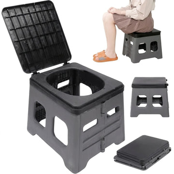 Toilette Portable Pliable de Camping WC de Voyage pour Camping-Car Randonnée