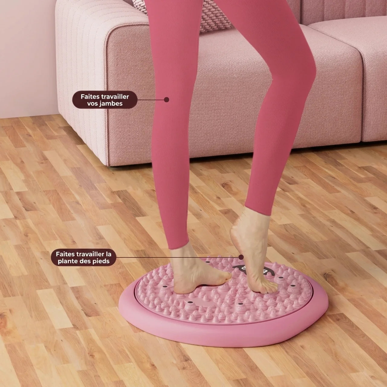 Plateau Tournant d'Acupression pour la Taille