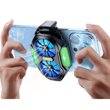 Ventilateur Double Turbine Rechargeable pour Smartphone iPhone Android