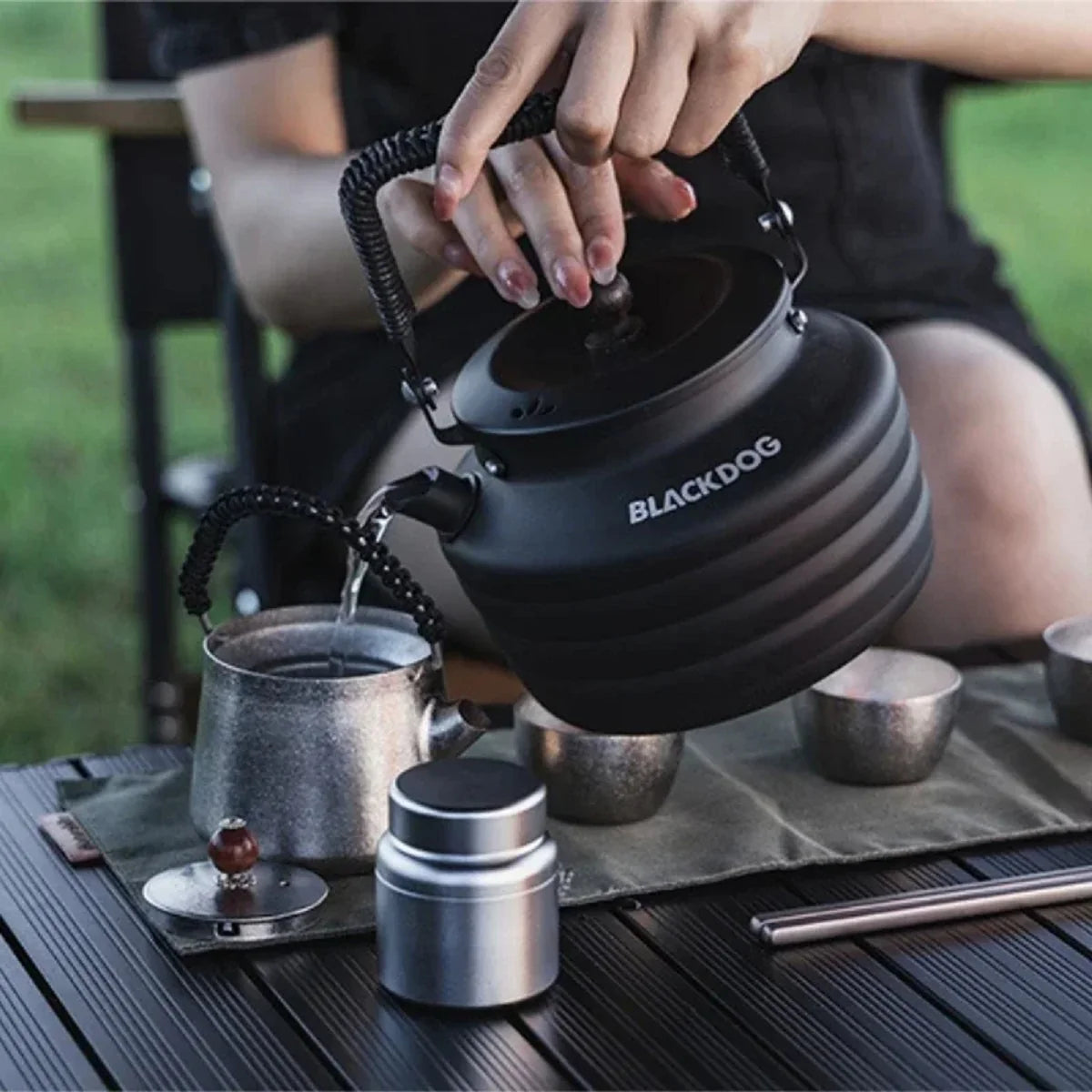 Théière de Camping en Alliage d'Aluminium 1,3 L