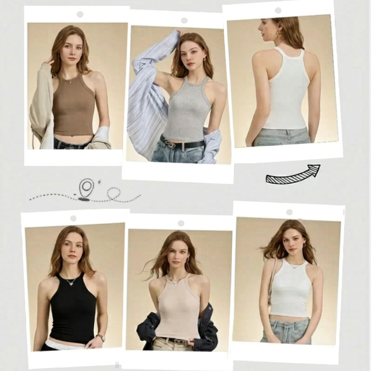 Débardeur Femme avec Soutien-Gorge Intégré