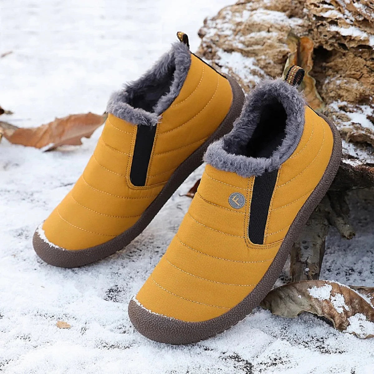 Chaussons Hiver Homme en Coton Doublés Polaire – Antidérapants et Imperméables