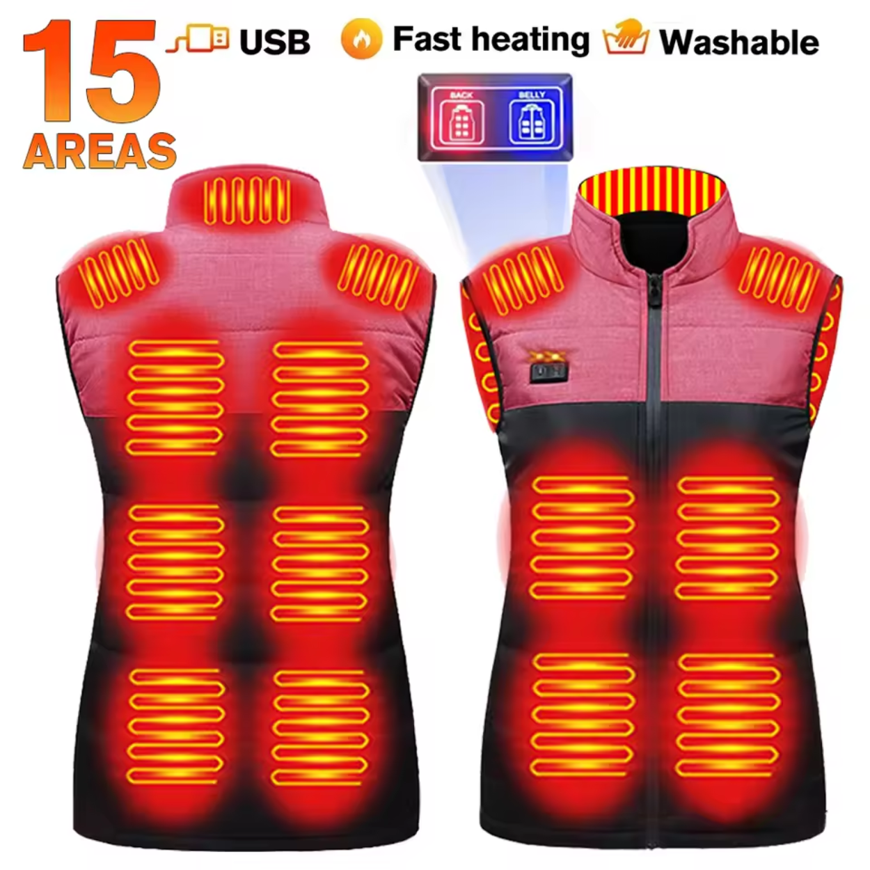 GILET CHAUFFANT USB BOUCLIER THERMIQUE PERSONNEL