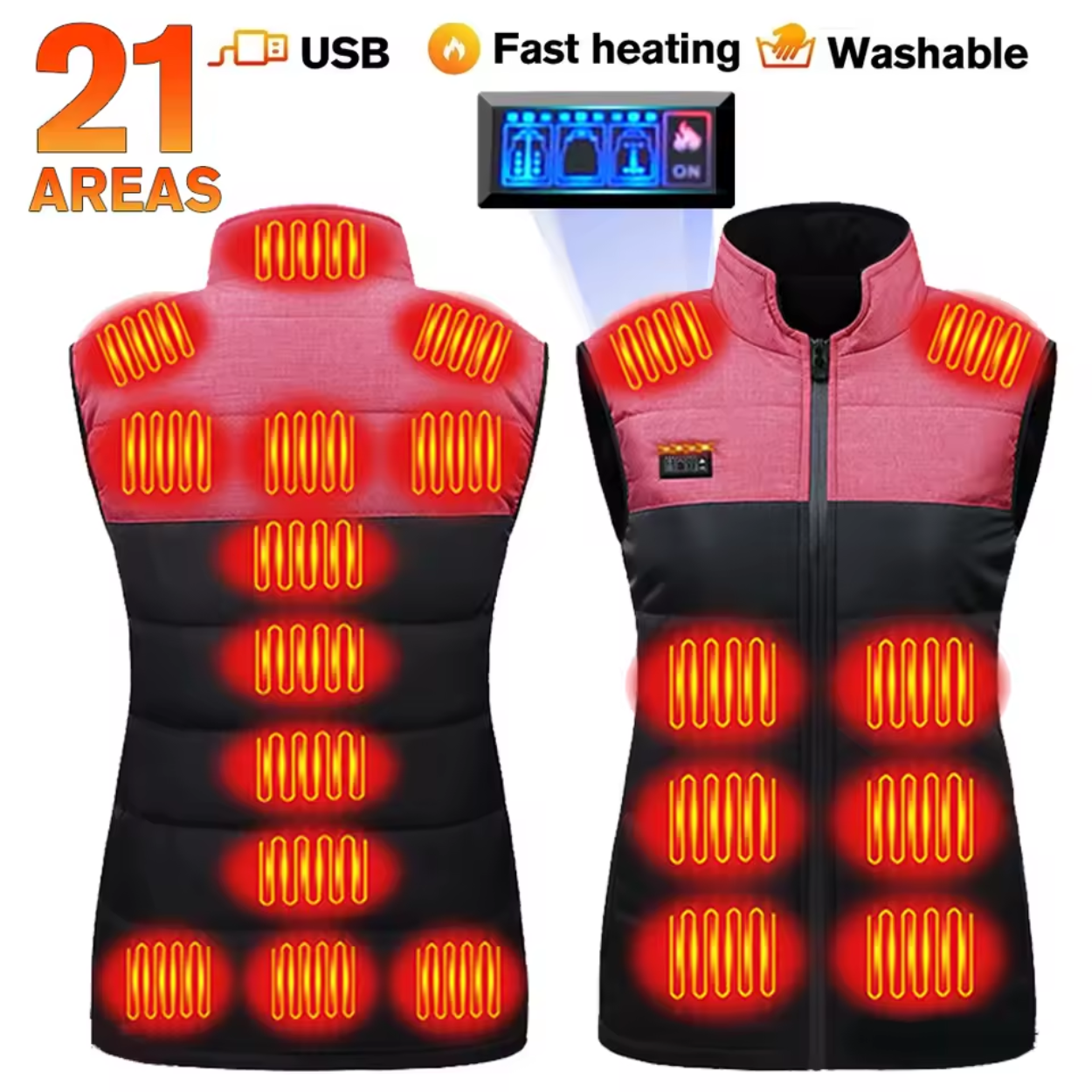 GILET CHAUFFANT USB BOUCLIER THERMIQUE PERSONNEL