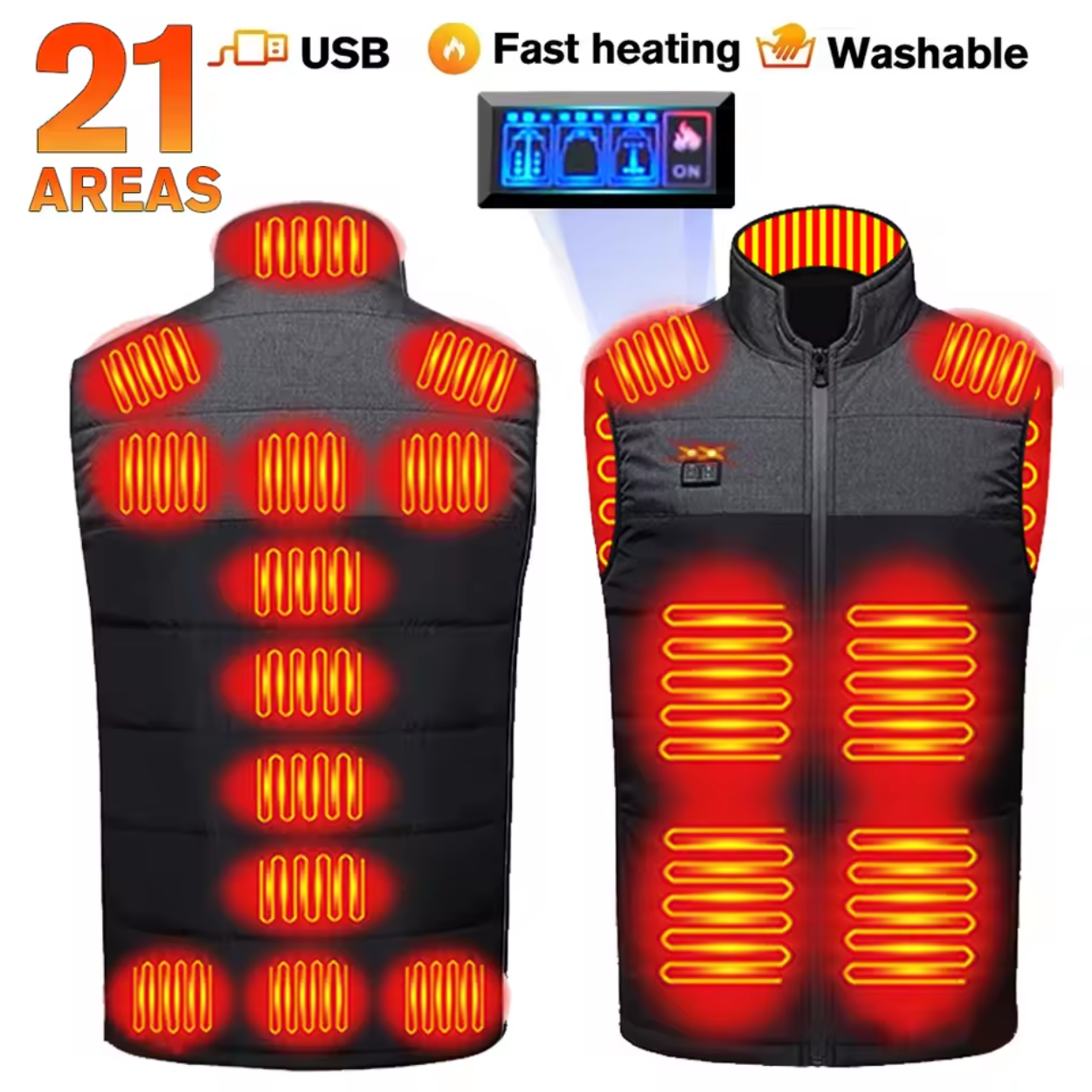 GILET CHAUFFANT USB BOUCLIER THERMIQUE PERSONNEL