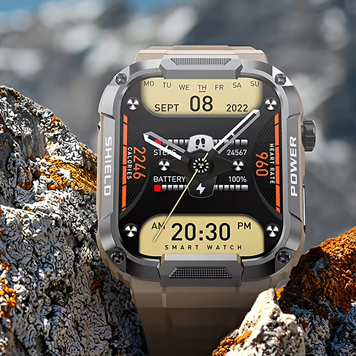 Smartwatch MK66 - Résistance - Technologie et Style en Un Seul Geste