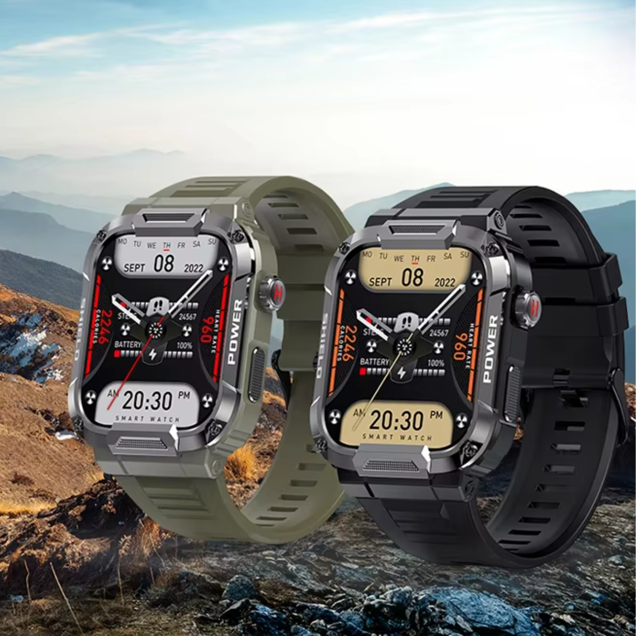 Smartwatch MK66 - Résistance - Technologie et Style en Un Seul Geste