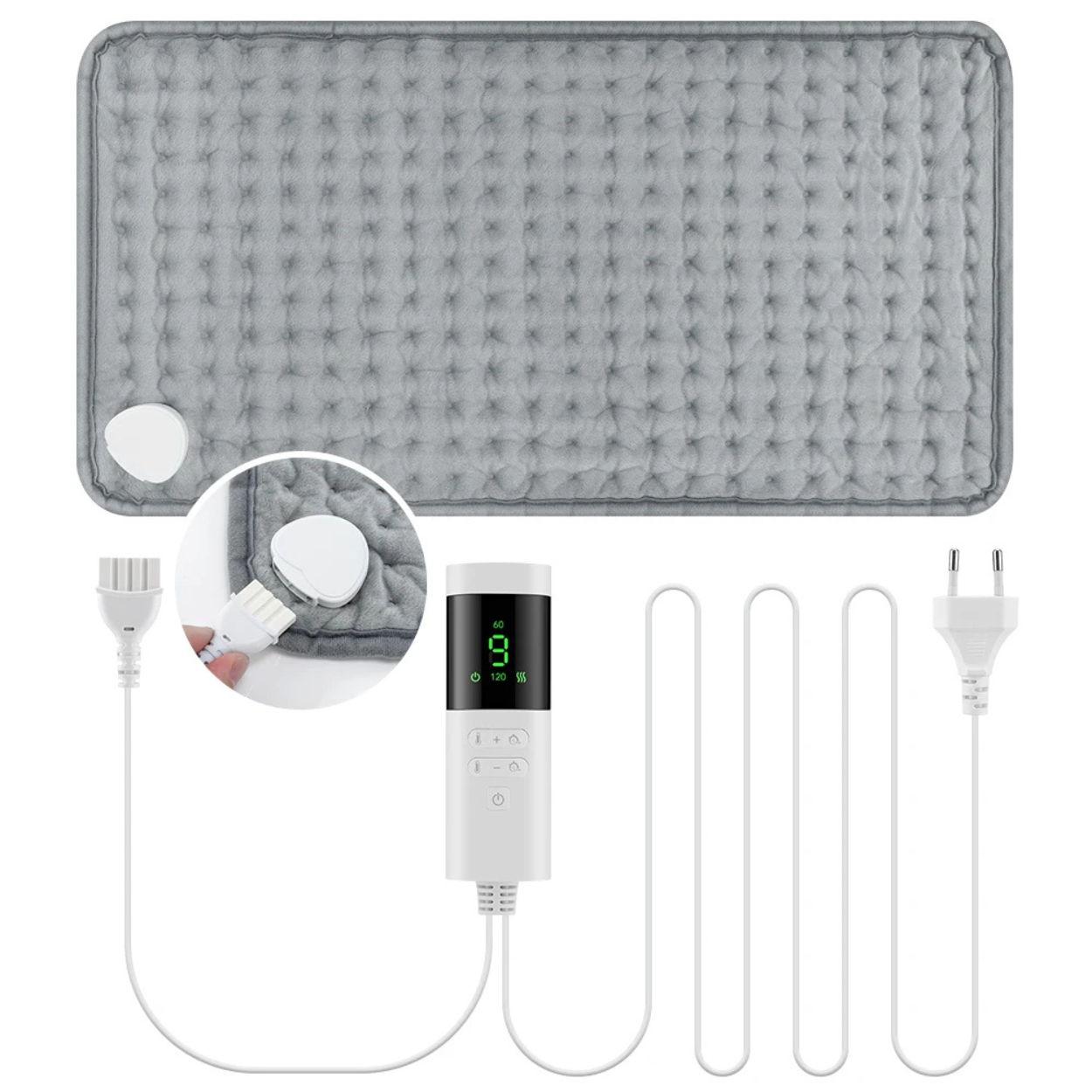 TAPIS & COUSSIN CHAUFFANT ÉLECTRIQUE POLYVALENT